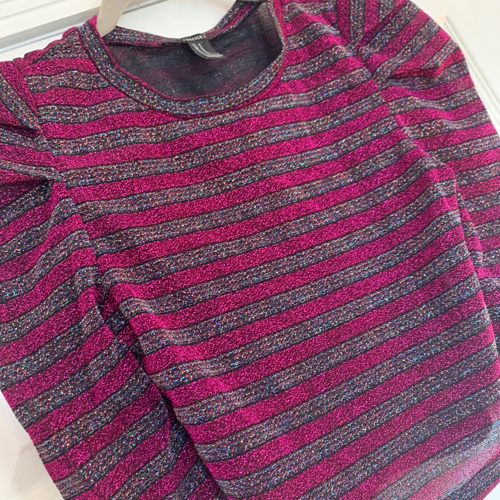 Forever 21 Sparkly striped shirt